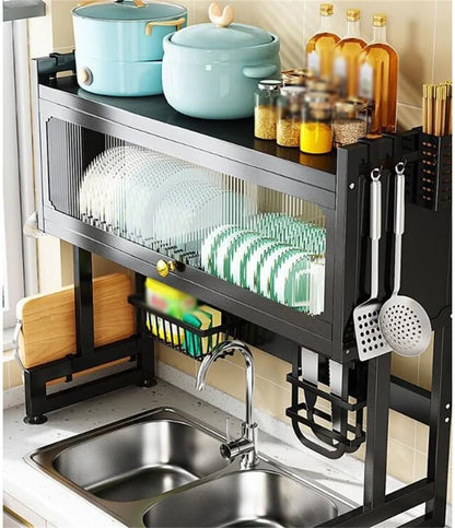 Kitchen Sink Shelf with Cabinet Door | رف حوض المطبخ مع باب خزانة