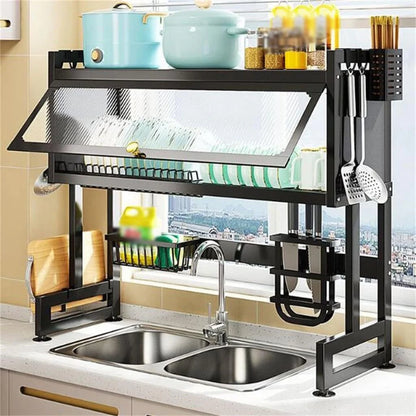 Kitchen Sink Shelf with Cabinet Door | رف حوض المطبخ مع باب خزانة