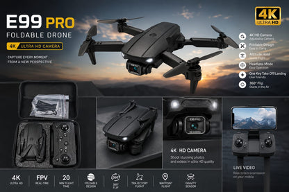 4K HD Dual Camera Drone | طائرة درون بكاميرا مزدوجة 4K HD