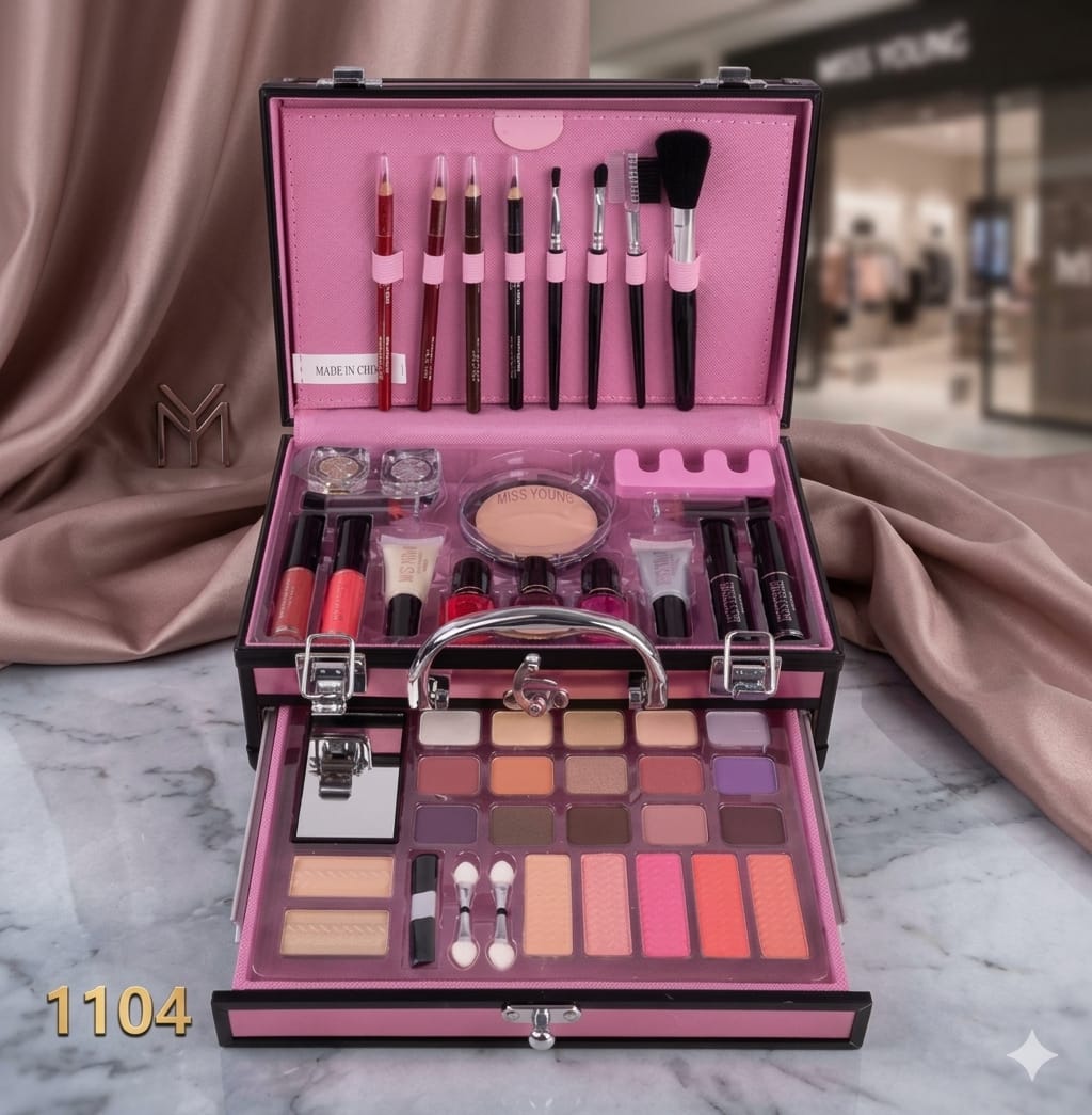 Modern Travel Cosmetic Box & Complete Makeup Kit 1104